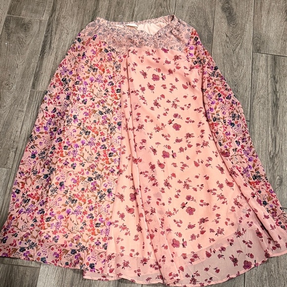 lovestitch Dresses & Skirts - Lovestitch Multicolor Floral A-Line Skirt